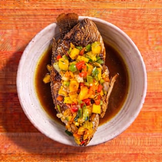 Sweet and Sour Crispy Pompano