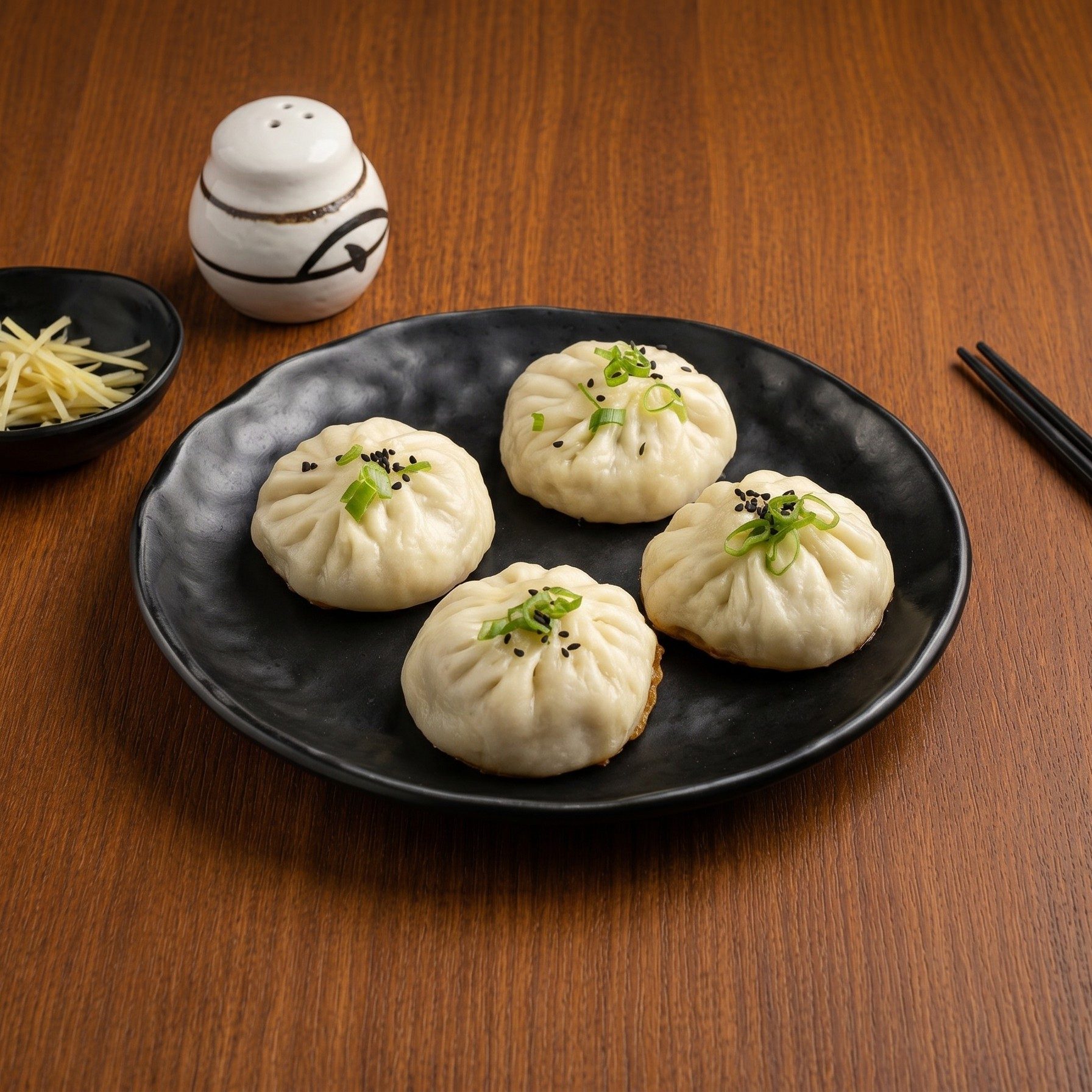 Pork Pan-Fried Bun / 鲜肉生煎包.